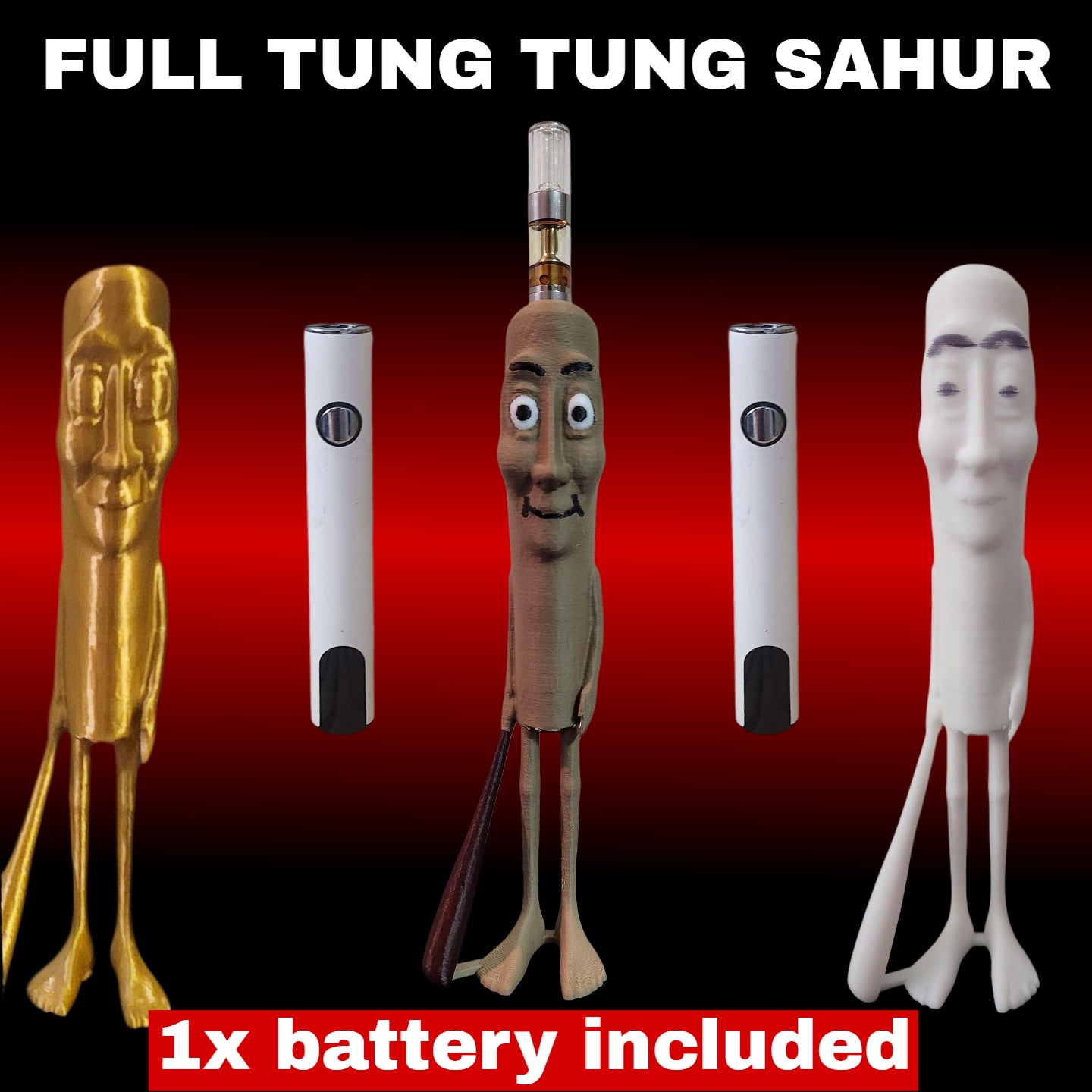 [Booster] Full Tung Tung Sahur (510 Thread Battery with Screen)