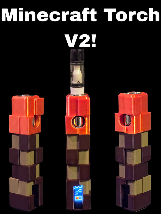 [Booster] Minecraft Torch V2 (510 Thread Battery With Screen)